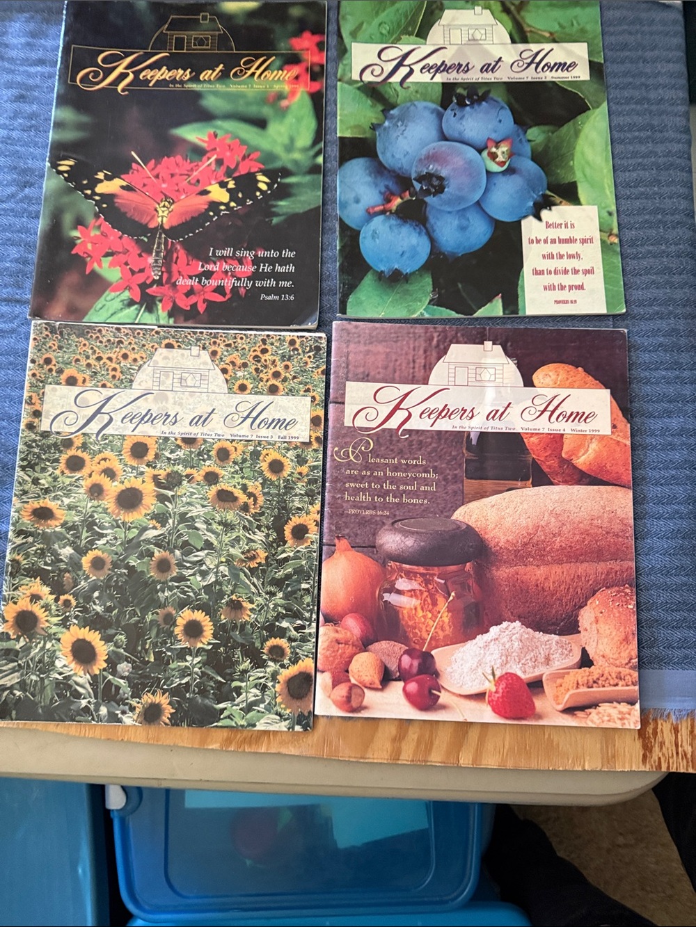 4 issues 1999 Keepers at Home Vintage Magazines